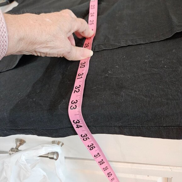 Bryn Walker Shirt Size Large Black Button-Up Oversized Tunic Lagenlook Relaxed - Picture 7 of 10